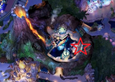 ヴォルケイニア・レストランの場所