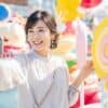 一人ディズニーを楽しんでいる女の人