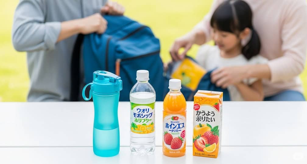 ペットボトルや水筒