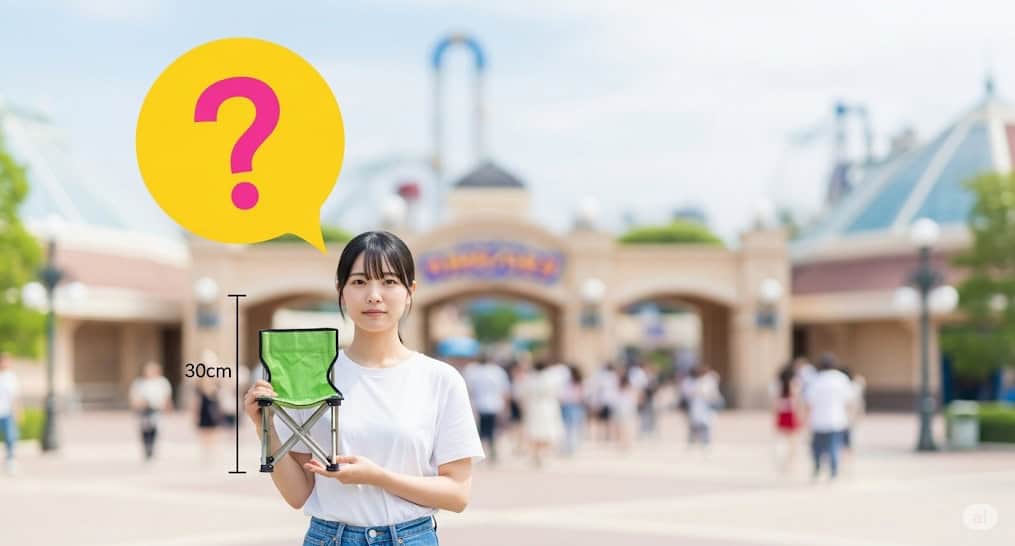 30cmの折りたたみ椅子の持ち込みは禁止？