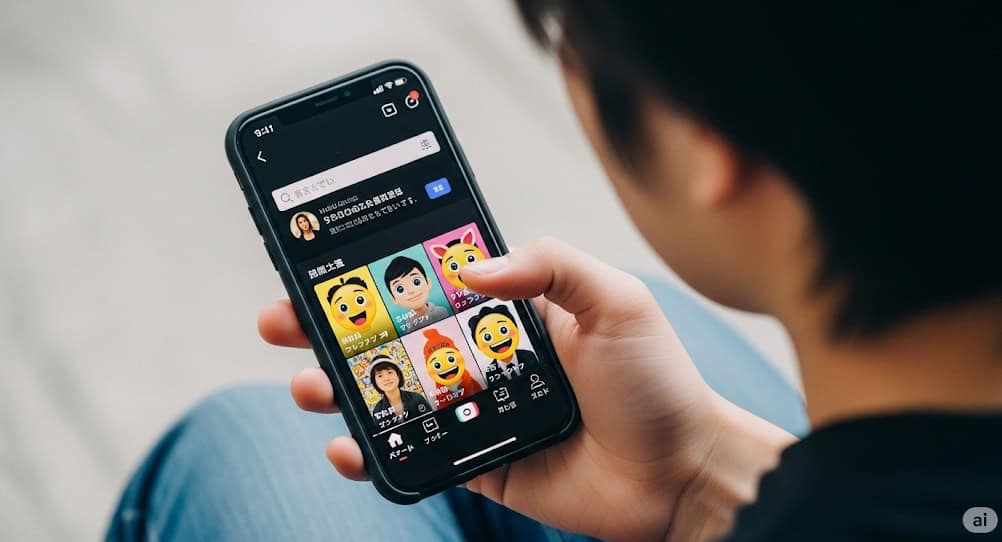 tiktokのマイディズニーフィルターチェレンジ・顔診断エフェクトの探し方