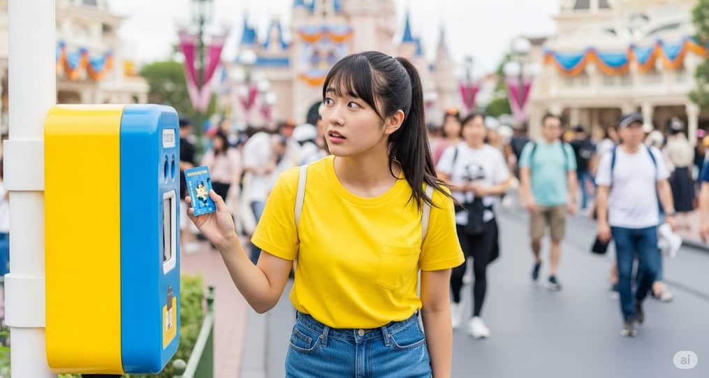 ディズニー内で電子マネーのチャージは可能？