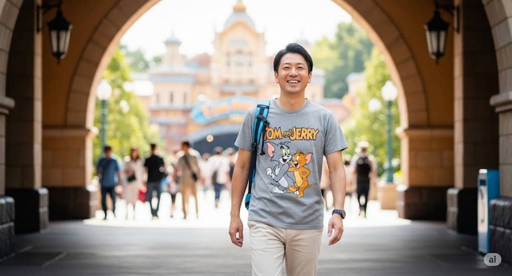 トムとジェリーの服でディズニーランドやユニバへ行ってもいい？
