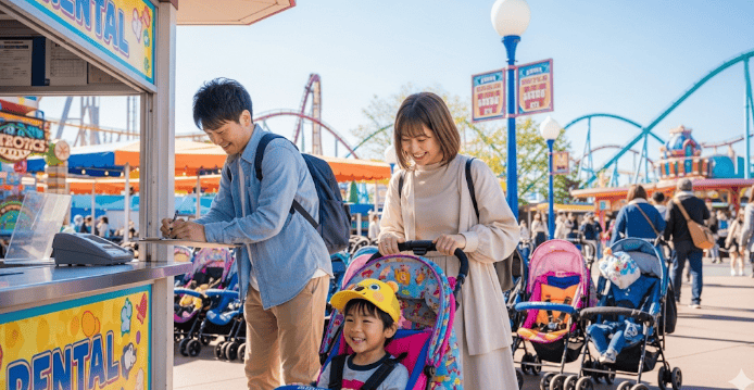 ディズニーリゾートのレンタルベビーカーについて