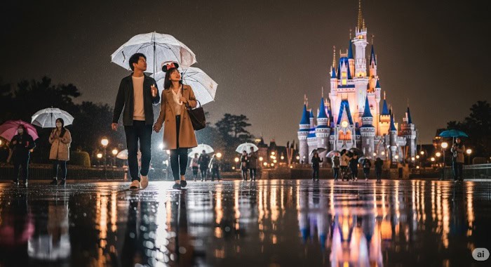 雨のディズニーは最悪って本当？