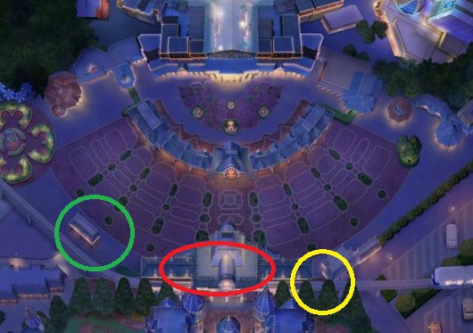 ディズニーランドの手荷物検査の場所