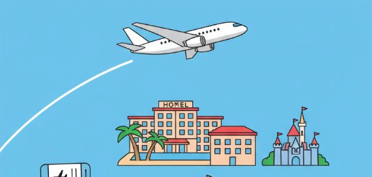 航空券とパスポート付きホテルあり格安飛行機ツアー