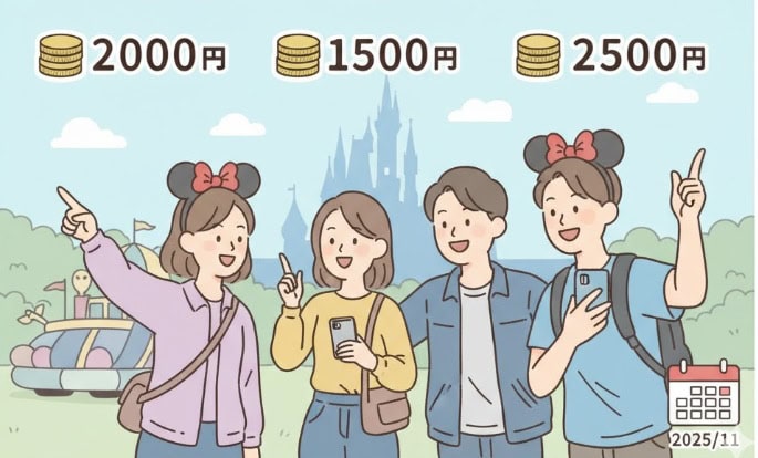 ディズニーランドのDPA(ディズニー・プレミアアクセス)対象施設と値段についてスマートフォンで調べる日本人ゲスト