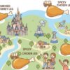 東京ディズニーランドで売られているチキンレッグのイラスト