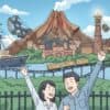 明るいディズニーシーの風景と楽しむ人々